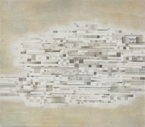 Lost Cluster, 2012, silverpoint and acrylic on TerraSkin paper, 7 x 8 in. [private collection]